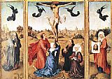 Triptych Canvas Paintings - Triptych of Holy Cross